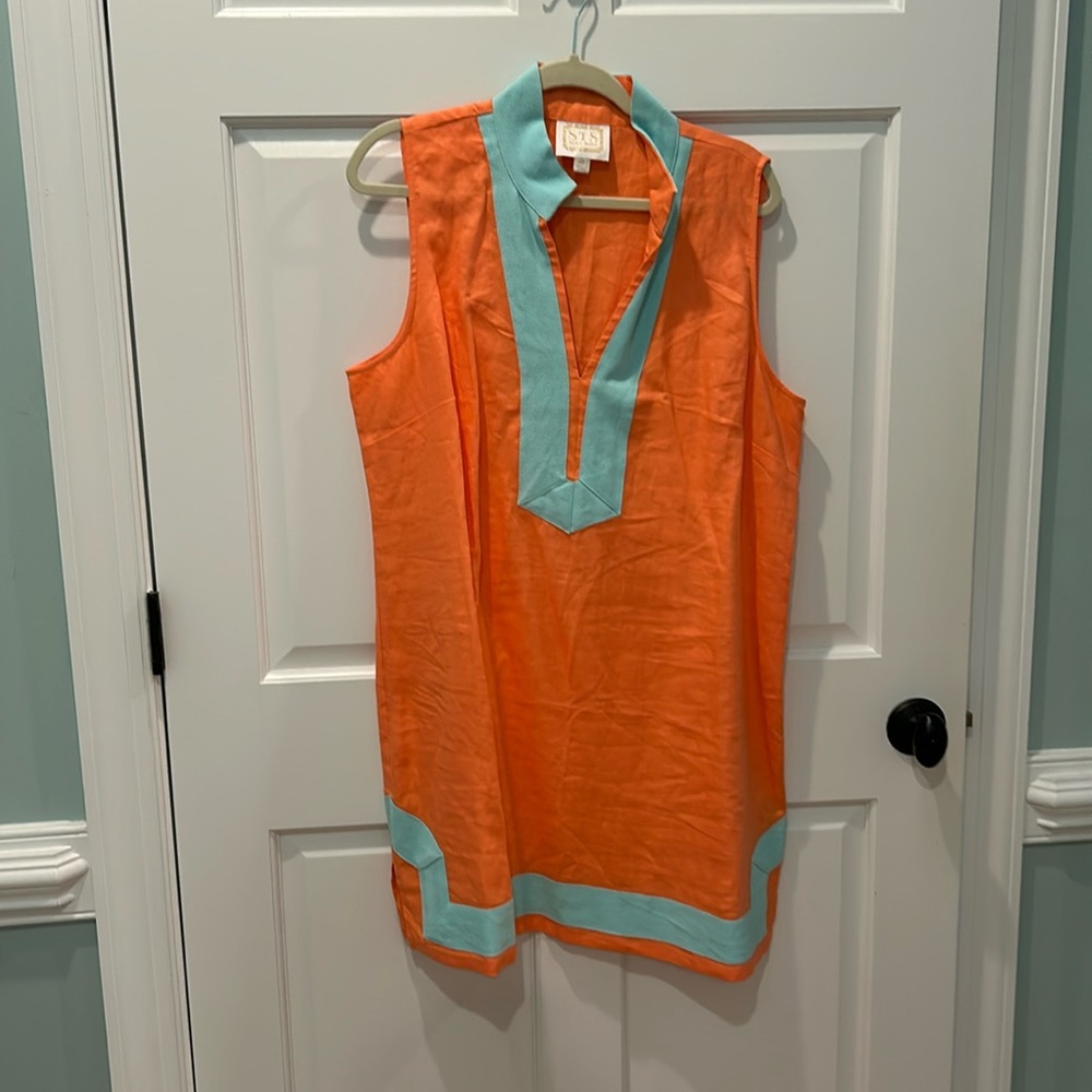 Sail to Sable tunic salmon and aqua XXL. Gorgeous colors